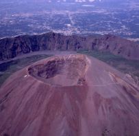 Vista aerea del Vesuvio